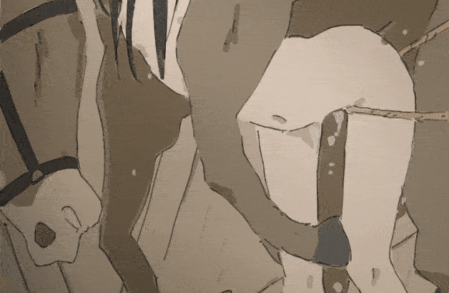 GIFアニメのエロ画像：イラスト その７３０